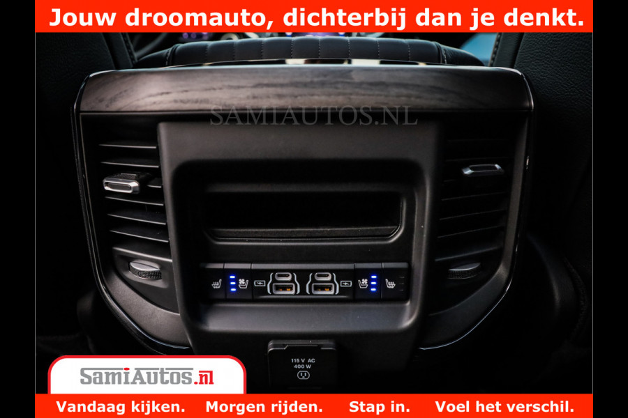 Dodge Ram 1500 Limited Night High Output 540HP 706Nm | Massage + Full Option | De Meest Luxe en Volle Pick-Up in zijn Klasse | Comfortabele Dubbele Cabine met Royale 5 Zitplaatsen | BPM vrij | Nu Leverbaar uit Voorraad | Voorraad Nr 2336 - 7700