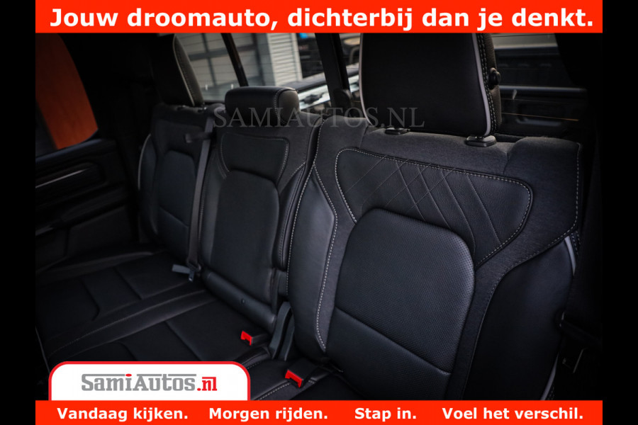 Dodge Ram 1500 Limited Night High Output 540HP 706Nm | Massage + Full Option | De Meest Luxe en Volle Pick-Up in zijn Klasse | Comfortabele Dubbele Cabine met Royale 5 Zitplaatsen | BPM vrij | Nu Leverbaar uit Voorraad | Voorraad Nr 2336 - 7700