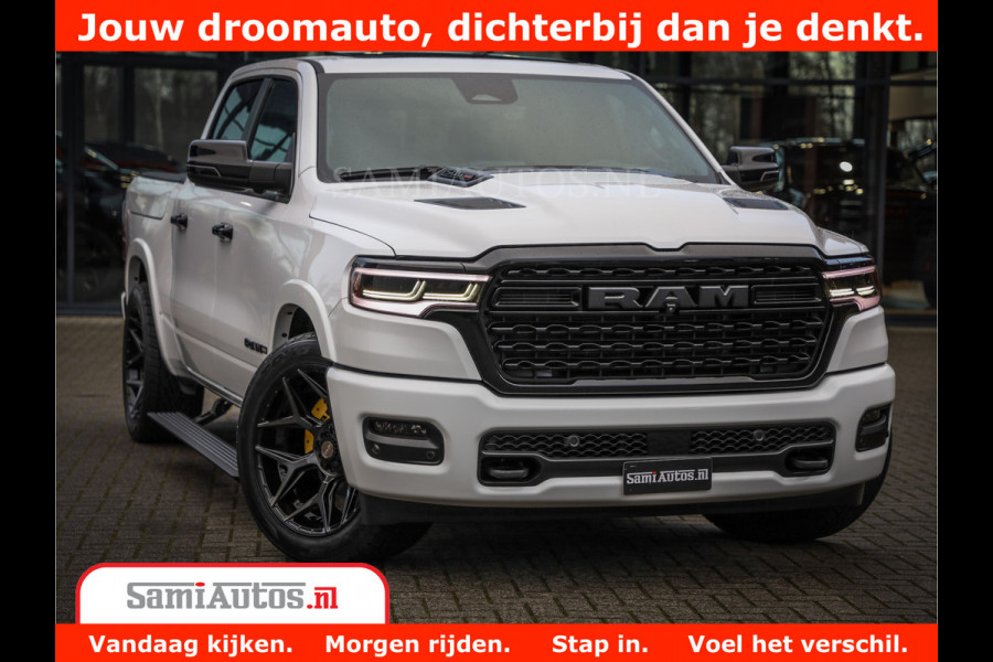 Dodge Ram 1500 Limited Night High Output 540HP 706Nm | Massage + Full Option | De Meest Luxe en Volle Pick-Up in zijn Klasse | Comfortabele Dubbele Cabine met Royale 5 Zitplaatsen | BPM vrij | Nu Leverbaar uit Voorraad | Voorraad Nr 2336 - 7700