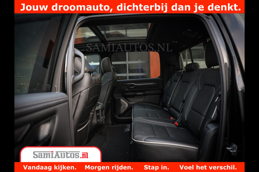 Dodge Ram 1500 Limited Night High Output 540HP 706Nm | Massage + Full Option | De Meest Luxe en Volle Pick-Up in zijn Klasse | Comfortabele Dubbele Cabine met Royale 5 Zitplaatsen | BPM vrij | Nu Leverbaar uit Voorraad | Voorraad Nr 2336 - 7700