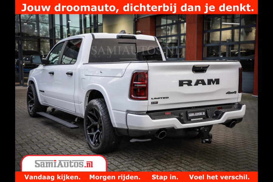Dodge Ram 1500 Limited Night High Output 540HP 706Nm | Massage + Full Option | De Meest Luxe en Volle Pick-Up in zijn Klasse | Comfortabele Dubbele Cabine met Royale 5 Zitplaatsen | BPM vrij | Nu Leverbaar uit Voorraad | Voorraad Nr 2336 - 7700