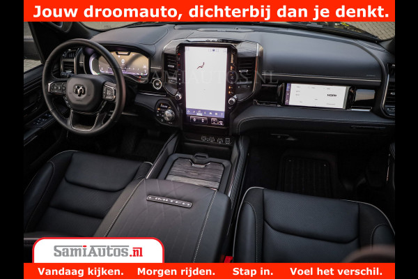 Dodge Ram 1500 Limited Night High Output 540HP 706Nm | Massage + Full Option | De Meest Luxe en Volle Pick-Up in zijn Klasse | Comfortabele Dubbele Cabine met Royale 5 Zitplaatsen | BPM vrij | Nu Leverbaar uit Voorraad | Voorraad Nr 2336 - 7700