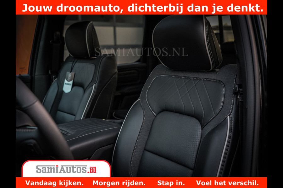 Dodge Ram 1500 Limited Night High Output 540HP 706Nm | Massage + Full Option | De Meest Luxe en Volle Pick-Up in zijn Klasse | Comfortabele Dubbele Cabine met Royale 5 Zitplaatsen | BPM vrij | Nu Leverbaar uit Voorraad | Voorraad Nr 2336 - 7700