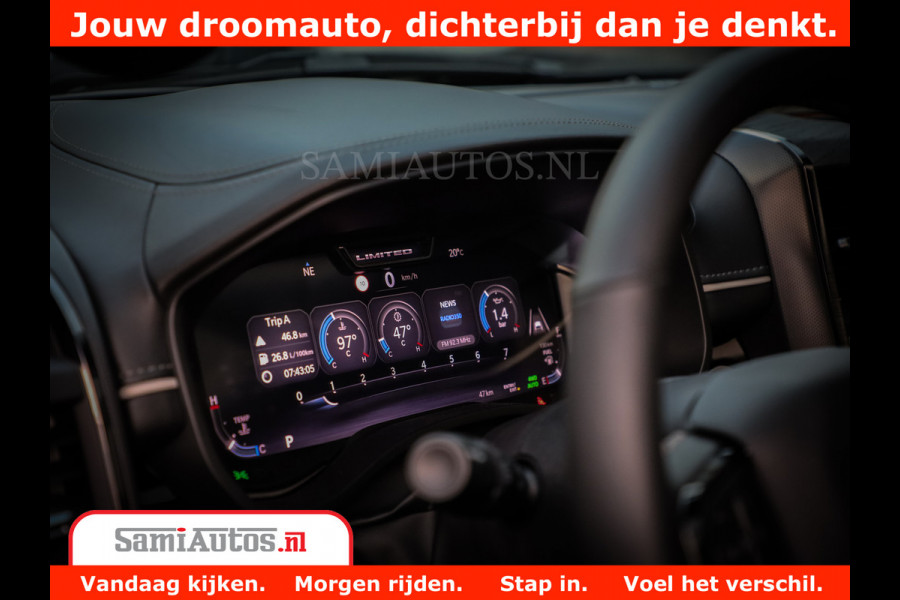Dodge Ram 1500 Limited Night High Output 540HP 706Nm | Massage + Full Option | De Meest Luxe en Volle Pick-Up in zijn Klasse | Comfortabele Dubbele Cabine met Royale 5 Zitplaatsen | BPM vrij | Nu Leverbaar uit Voorraad | Voorraad Nr 2336 - 7700