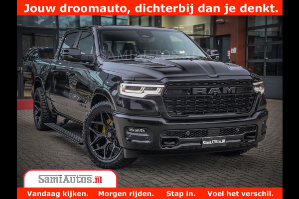 Dodge Ram 1500 Limited Night H.O 540HP 706Nm | Massage + Full Option | De Meest Luxe en Volle Pick-Up in zijn Klasse | Comfortabele Dubbele Cabine met Royale 5 Zitplaatsen | BPM vrij | Nu Leverbaar uit Voorraad | Voorraad Nr 2328 - 5157