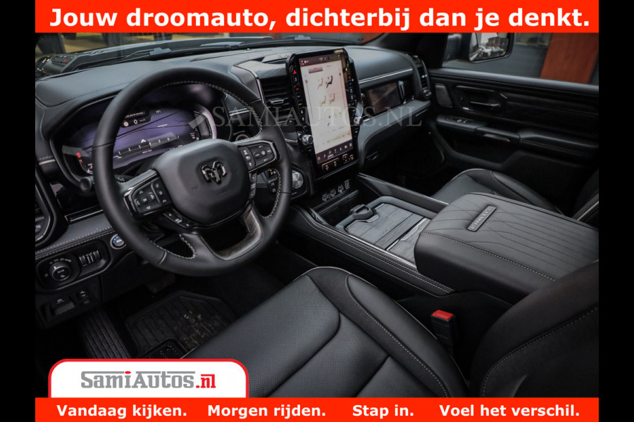 Dodge Ram 1500 Limited Night H.O 540HP 706Nm | Massage + Full Option | De Meest Luxe en Volle Pick-Up in zijn Klasse | Comfortabele Dubbele Cabine met Royale 5 Zitplaatsen | BPM vrij | Nu Leverbaar uit Voorraad | Voorraad Nr 2328 - 5157