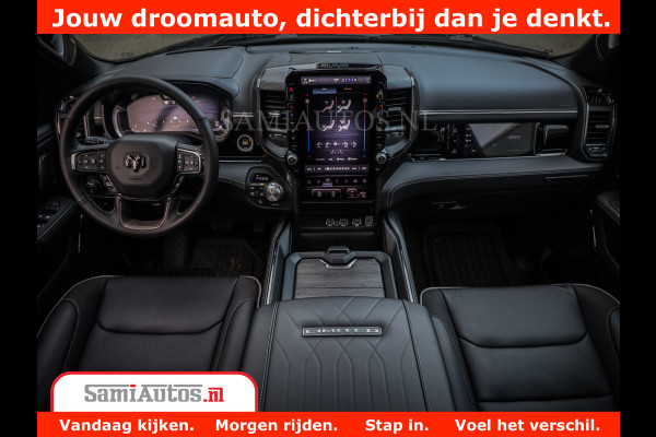 Dodge Ram 1500 Limited Night H.O 540HP 706Nm | Massage + Full Option | De Meest Luxe en Volle Pick-Up in zijn Klasse | Comfortabele Dubbele Cabine met Royale 5 Zitplaatsen | BPM vrij | Nu Leverbaar uit Voorraad | Voorraad Nr 2328 - 5157