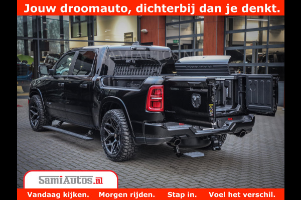 Dodge Ram 1500 Limited Night H.O 540HP 706Nm | Massage + Full Option | De Meest Luxe en Volle Pick-Up in zijn Klasse | Comfortabele Dubbele Cabine met Royale 5 Zitplaatsen | BPM vrij | Nu Leverbaar uit Voorraad | Voorraad Nr 2328 - 5157