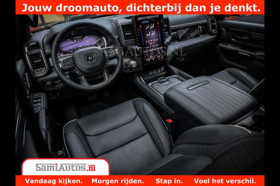 Dodge Ram 1500 Limited Night H.O 540HP 706Nm | Massage + Full Option | De Meest Luxe en Volle Pick-Up in zijn Klasse | Comfortabele Dubbele Cabine met Royale 5 Zitplaatsen | BPM vrij | Nu Leverbaar uit Voorraad | Voorraad Nr 2328 - 5157