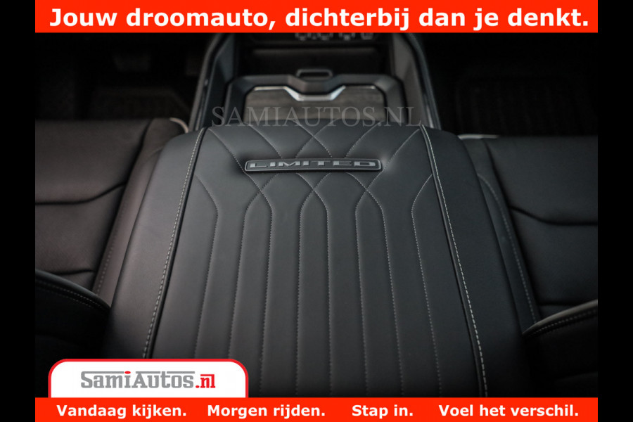 Dodge Ram 1500 Limited Night H.O 540HP 706Nm | Massage + Full Option | De Meest Luxe en Volle Pick-Up in zijn Klasse | Comfortabele Dubbele Cabine met Royale 5 Zitplaatsen | BPM vrij | Nu Leverbaar uit Voorraad | Voorraad Nr 2328 - 5157