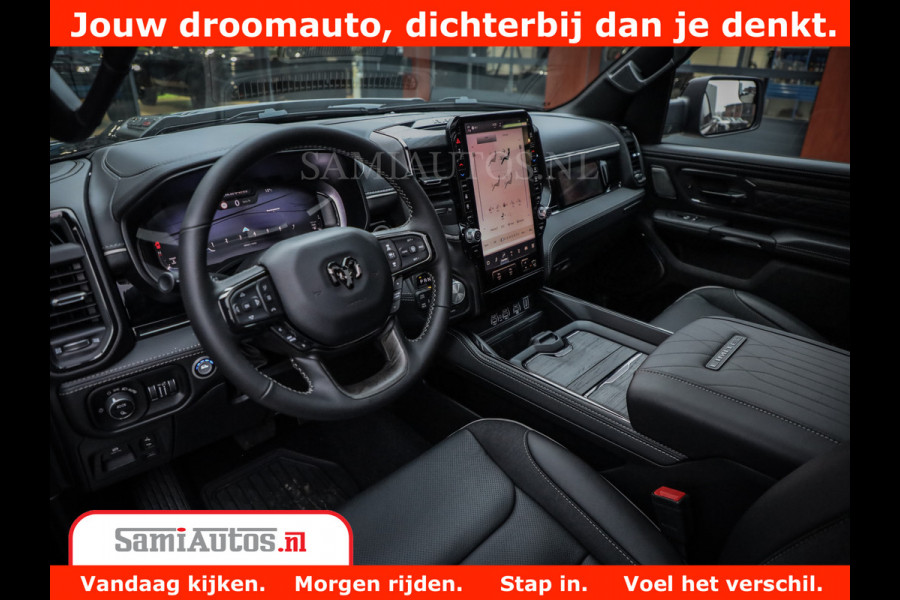Dodge Ram 1500 Limited Night H.O 540HP 706Nm | Massage + Full Option | De Meest Luxe en Volle Pick-Up in zijn Klasse | Comfortabele Dubbele Cabine met Royale 5 Zitplaatsen | BPM vrij | Nu Leverbaar uit Voorraad | Voorraad Nr 2328 - 5157