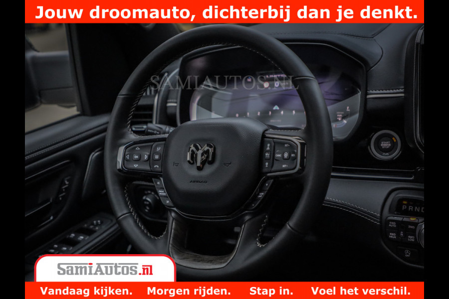Dodge Ram 1500 Limited Night H.O 540HP 706Nm | Massage + Full Option | De Meest Luxe en Volle Pick-Up in zijn Klasse | Comfortabele Dubbele Cabine met Royale 5 Zitplaatsen | BPM vrij | Nu Leverbaar uit Voorraad | Voorraad Nr 2328 - 5157