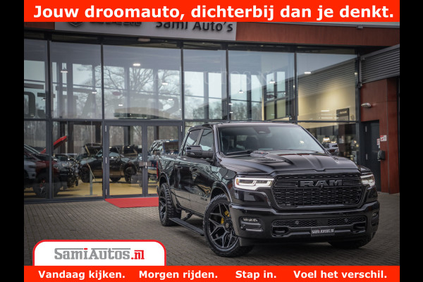 Dodge Ram 1500 Limited Night H.O 540HP 706Nm | Massage + Full Option | De Meest Luxe en Volle Pick-Up in zijn Klasse | Comfortabele Dubbele Cabine met Royale 5 Zitplaatsen | BPM vrij | Nu Leverbaar uit Voorraad | Voorraad Nr 2328 - 5157