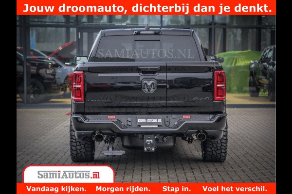 Dodge Ram 1500 Limited Night H.O 540HP 706Nm | Massage + Full Option | De Meest Luxe en Volle Pick-Up in zijn Klasse | Comfortabele Dubbele Cabine met Royale 5 Zitplaatsen | BPM vrij | Nu Leverbaar uit Voorraad | Voorraad Nr 2328 - 5157