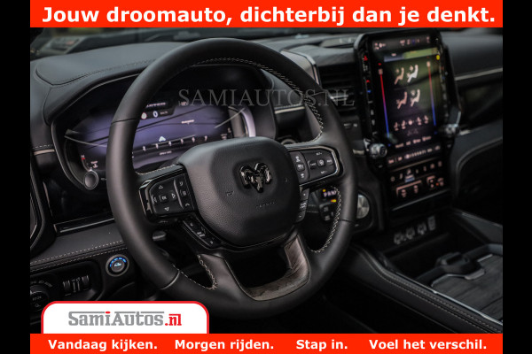Dodge Ram 1500 Limited Night H.O 540HP 706Nm | Massage + Full Option | De Meest Luxe en Volle Pick-Up in zijn Klasse | Comfortabele Dubbele Cabine met Royale 5 Zitplaatsen | BPM vrij | Nu Leverbaar uit Voorraad | Voorraad Nr 2328 - 5157