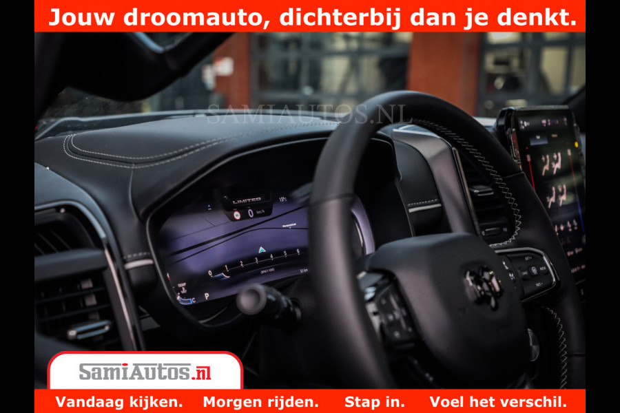 Dodge Ram 1500 Limited Night H.O 540HP 706Nm | Massage + Full Option | De Meest Luxe en Volle Pick-Up in zijn Klasse | Comfortabele Dubbele Cabine met Royale 5 Zitplaatsen | BPM vrij | Nu Leverbaar uit Voorraad | Voorraad Nr 2328 - 5157
