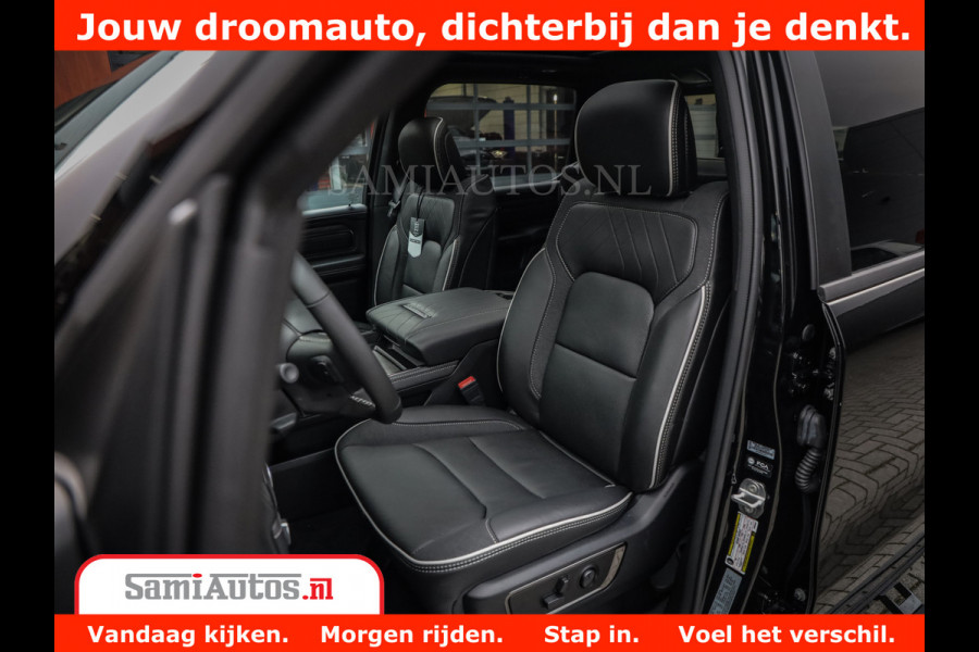 Dodge Ram 1500 Limited Night H.O 540HP 706Nm | Massage + Full Option | De Meest Luxe en Volle Pick-Up in zijn Klasse | Comfortabele Dubbele Cabine met Royale 5 Zitplaatsen | BPM vrij | Nu Leverbaar uit Voorraad | Voorraad Nr 2328 - 5157
