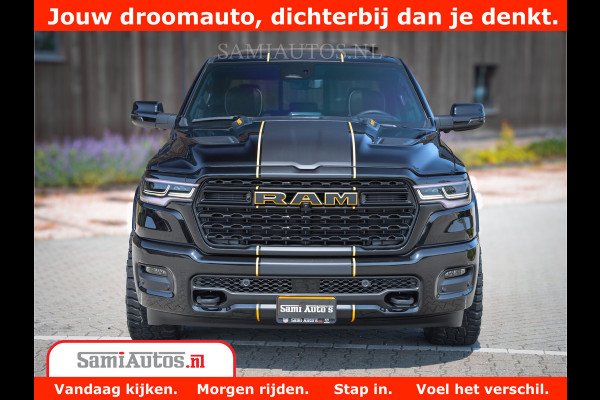 Dodge Ram 1500 Limited Night H.O 540HP 706Nm | Massage + Full Option | De Meest Luxe en Volle Pick-Up in zijn Klasse | Comfortabele Dubbele Cabine met Royale 5 Zitplaatsen | BPM vrij | Nu Leverbaar uit Voorraad | Voorraad Nr 2323 - 5168