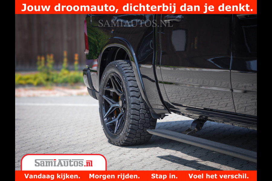 Dodge Ram 1500 Limited Night H.O 540HP 706Nm | Massage + Full Option | De Meest Luxe en Volle Pick-Up in zijn Klasse | Comfortabele Dubbele Cabine met Royale 5 Zitplaatsen | BPM vrij | Nu Leverbaar uit Voorraad | Voorraad Nr 2323 - 5168
