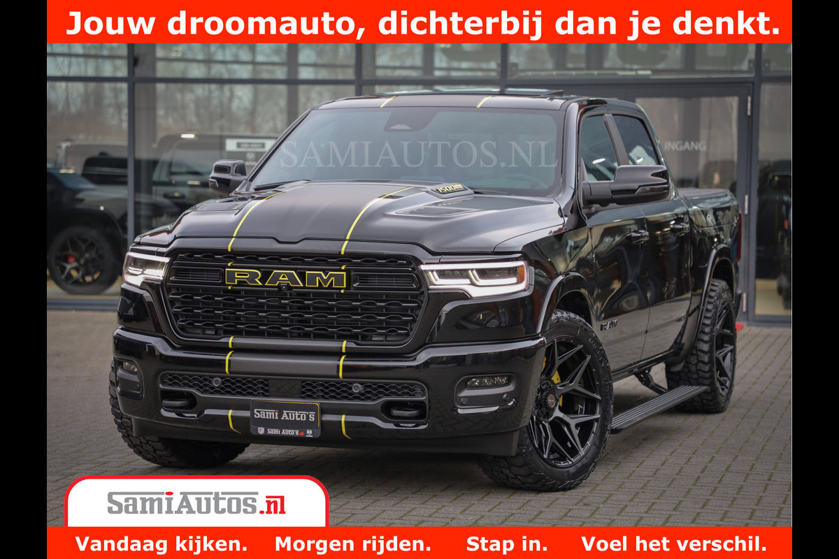 Dodge Ram 1500 Limited Night High Output 540HP 706Nm | Massage + Full Option | De Meest Luxe en Volle Pick-Up in zijn Klasse | Comfortabele Dubbele Cabine met Royale 5 Zitplaatsen | BPM vrij | Nu Leverbaar uit Voorraad | Voorraad Nr 2332 - 5179 Dodge Ram 1500 Limited Night High Output 540HP 706Nm | Massage + Full Option | De Meest Luxe en Volle Pick-Up in zijn Klasse | Comfortabele Dubbele Cabine met Royale 5 Zitplaatsen | BPM vrij | Nu Leverbaar uit Voorraad | Voorraad Nr 2332 - 5179