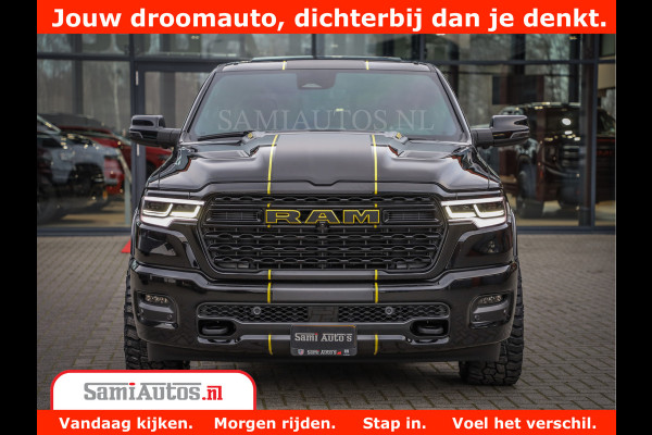 Dodge Ram 1500 Limited Night High Output 540HP 706Nm | Massage + Full Option | De Meest Luxe en Volle Pick-Up in zijn Klasse | Comfortabele Dubbele Cabine met Royale 5 Zitplaatsen | BPM vrij | Nu Leverbaar uit Voorraad | Voorraad Nr 2332 - 5179