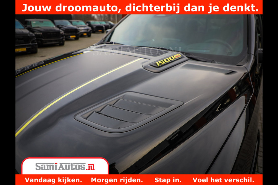 Dodge Ram 1500 Limited Night High Output 540HP 706Nm | Massage + Full Option | De Meest Luxe en Volle Pick-Up in zijn Klasse | Comfortabele Dubbele Cabine met Royale 5 Zitplaatsen | BPM vrij | Nu Leverbaar uit Voorraad | Voorraad Nr 2332 - 5179