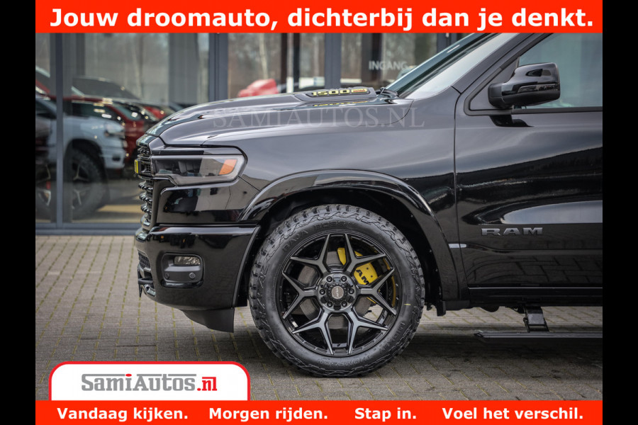 Dodge Ram 1500 Limited Night High Output 540HP 706Nm | Massage + Full Option | De Meest Luxe en Volle Pick-Up in zijn Klasse | Comfortabele Dubbele Cabine met Royale 5 Zitplaatsen | BPM vrij | Nu Leverbaar uit Voorraad | Voorraad Nr 2332 - 5179