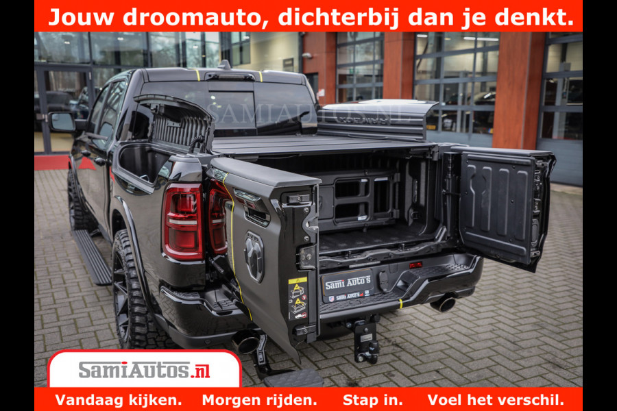 Dodge Ram 1500 Limited Night High Output 540HP 706Nm | Massage + Full Option | De Meest Luxe en Volle Pick-Up in zijn Klasse | Comfortabele Dubbele Cabine met Royale 5 Zitplaatsen | BPM vrij | Nu Leverbaar uit Voorraad | Voorraad Nr 2332 - 5179