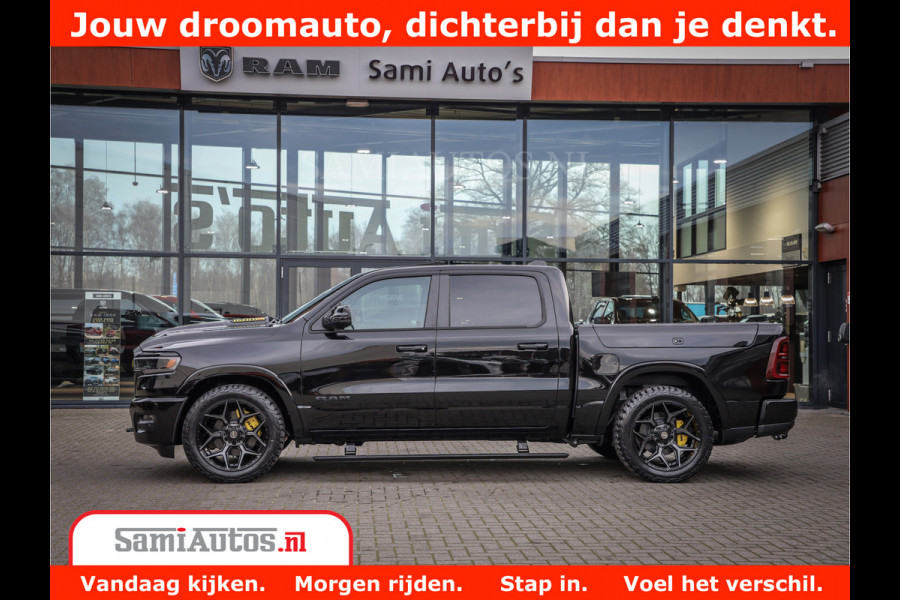 Dodge Ram 1500 Limited Night High Output 540HP 706Nm | Massage + Full Option | De Meest Luxe en Volle Pick-Up in zijn Klasse | Comfortabele Dubbele Cabine met Royale 5 Zitplaatsen | BPM vrij | Nu Leverbaar uit Voorraad | Voorraad Nr 2332 - 5179