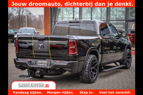 Dodge Ram 1500 Limited Night High Output 540HP 706Nm | Massage + Full Option | De Meest Luxe en Volle Pick-Up in zijn Klasse | Comfortabele Dubbele Cabine met Royale 5 Zitplaatsen | BPM vrij | Nu Leverbaar uit Voorraad | Voorraad Nr 2332 - 5179