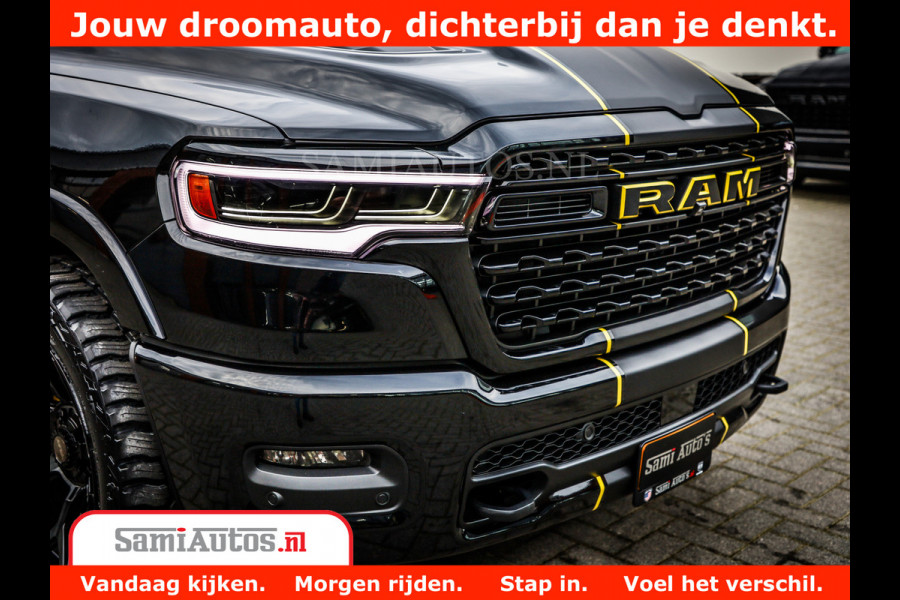 Dodge Ram 1500 Limited Night High Output 540HP 706Nm | Massage + Full Option | De Meest Luxe en Volle Pick-Up in zijn Klasse | Comfortabele Dubbele Cabine met Royale 5 Zitplaatsen | BPM vrij | Nu Leverbaar uit Voorraad | Voorraad Nr 2332 - 5179