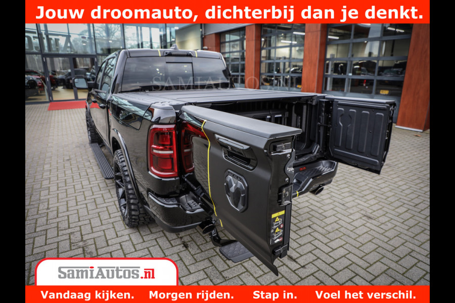 Dodge Ram 1500 Limited Night High Output 540HP 706Nm | Massage + Full Option | De Meest Luxe en Volle Pick-Up in zijn Klasse | Comfortabele Dubbele Cabine met Royale 5 Zitplaatsen | BPM vrij | Nu Leverbaar uit Voorraad | Voorraad Nr 2332 - 5179