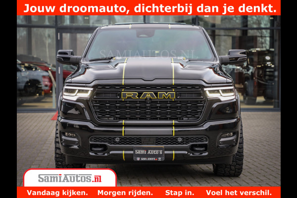 Dodge Ram 1500 Limited Night High Output 540HP 706Nm | Massage + Full Option | De Meest Luxe en Volle Pick-Up in zijn Klasse | Comfortabele Dubbele Cabine met Royale 5 Zitplaatsen | BPM vrij | Nu Leverbaar uit Voorraad | Voorraad Nr 2332 - 5179