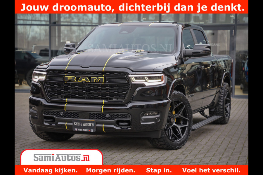 Dodge Ram 1500 Limited Night High Output 540HP 706Nm | Massage + Full Option | De Meest Luxe en Volle Pick-Up in zijn Klasse | Comfortabele Dubbele Cabine met Royale 5 Zitplaatsen | BPM vrij | Nu Leverbaar uit Voorraad | Voorraad Nr 2332 - 5179