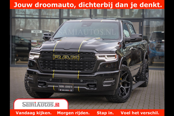 Dodge Ram 1500 Limited Night High Output 540HP 706Nm | Massage + Full Option | De Meest Luxe en Volle Pick-Up in zijn Klasse | Comfortabele Dubbele Cabine met Royale 5 Zitplaatsen | BPM vrij | Nu Leverbaar uit Voorraad | Voorraad Nr 2332 - 5179