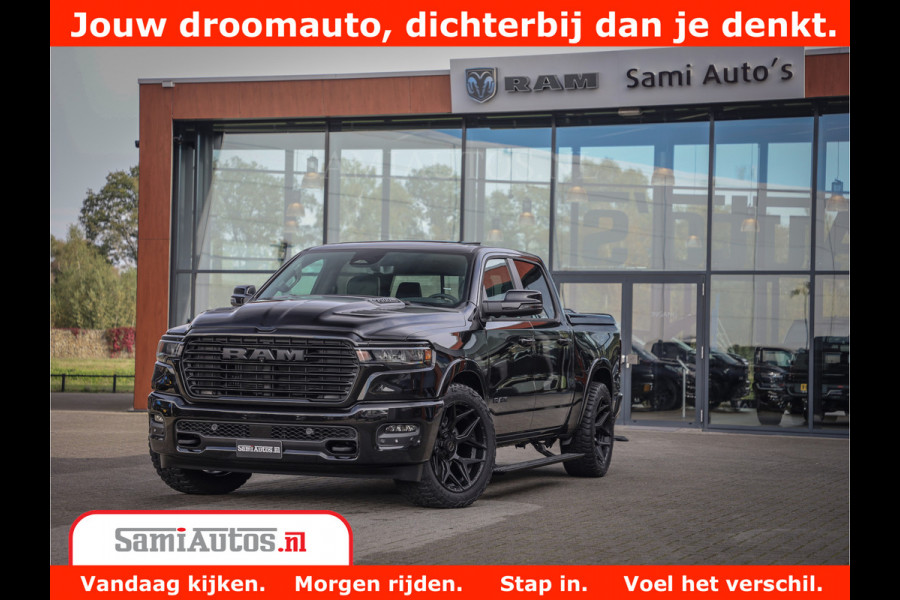 Dodge Ram 1500 Night Premium | Full Option | De Meest Luxe Pick-Up in zijn Klasse | Comfortabele Dubbele Cabine met Royale 5 Zitplaatsen | BPM vrij | Nu Leverbaar uit Voorraad | Voorraad Nr 2285 - 7648