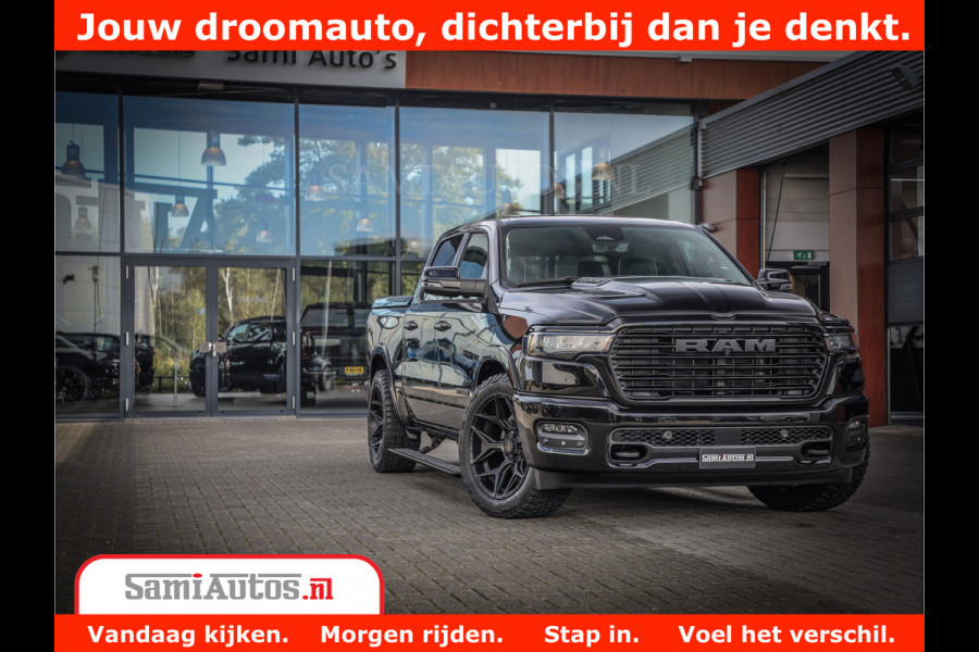 Dodge Ram 1500 Night Premium | Full Option | De Meest Luxe Pick-Up in zijn Klasse | Comfortabele Dubbele Cabine met Royale 5 Zitplaatsen | BPM vrij | Nu Leverbaar uit Voorraad | Voorraad Nr 2285 - 7648