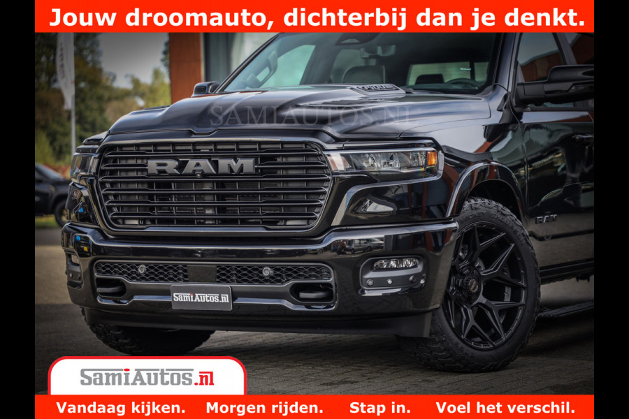 Dodge Ram 1500 Night Premium | Full Option | De Meest Luxe Pick-Up in zijn Klasse | Comfortabele Dubbele Cabine met Royale 5 Zitplaatsen | BPM vrij | Nu Leverbaar uit Voorraad | Voorraad Nr 2285 - 7648