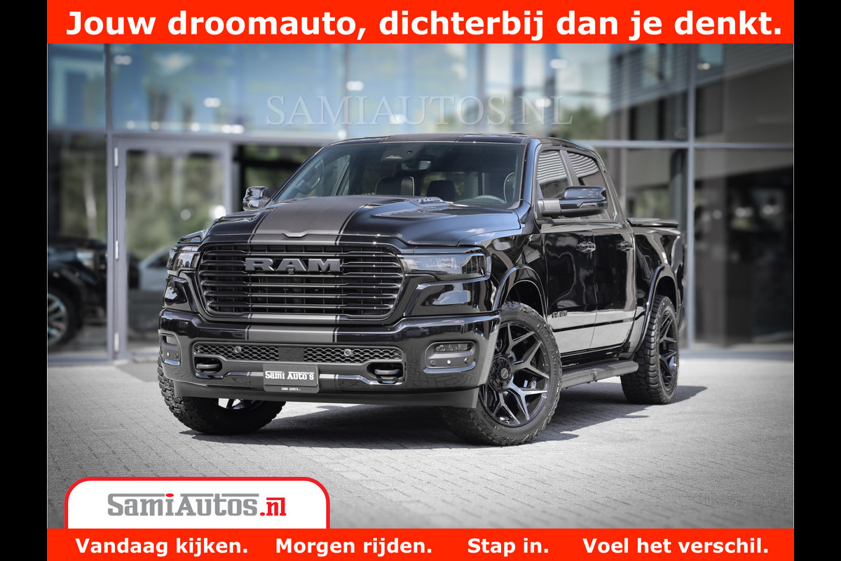 Dodge Ram 1500 Laramie Night | Face Lift | 420Pk 636 Nn | Extra Groot Scherm + Passagiers Scherm | Comfortabele Dubbele Cabine met Royale 5 Zitplaatsen | BPM vrij | Nu Leverbaar uit Voorraad | Voorraad Nr 2220 - 5039 Dodge Ram 1500 Laramie Night | Face Lift | 420Pk 636 Nn | Extra Groot Scherm + Passagiers Scherm | Comfortabele Dubbele Cabine met Royale 5 Zitplaatsen | BPM vrij | Nu Leverbaar uit Voorraad | Voorraad Nr 2220 - 5039