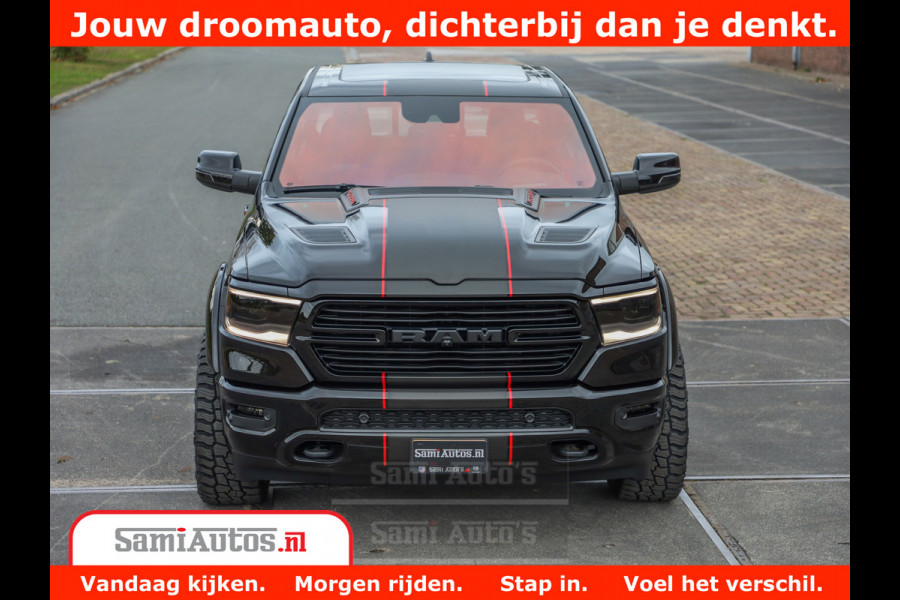 Dodge Ram 1500 GT EDITION | 5.7 HEMI V8 402PK | VIRTUAL COCKPIT | HEAD-UP | ADAPTIVE CRUISE | 360 CAMERA | TRX PACK | VOLLE UITVOERING Comfortabele Dubbele Cabine met Royale 5 Zitplaatsen | BPM vrij | Nu Leverbaar uit Voorraad | Voorraad Nr 2435