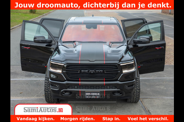 Dodge Ram 1500 GT EDITION | 5.7 HEMI V8 402PK | VIRTUAL COCKPIT | HEAD-UP | ADAPTIVE CRUISE | 360 CAMERA | TRX PACK | VOLLE UITVOERING Comfortabele Dubbele Cabine met Royale 5 Zitplaatsen | BPM vrij | Nu Leverbaar uit Voorraad | Voorraad Nr 2435