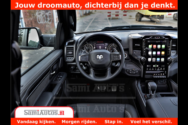 Dodge Ram 1500 GT EDITION | 5.7 HEMI V8 402PK | VIRTUAL COCKPIT | HEAD-UP | ADAPTIVE CRUISE | 360 CAMERA | TRX PACK | VOLLE UITVOERING Comfortabele Dubbele Cabine met Royale 5 Zitplaatsen | BPM vrij | Nu Leverbaar uit Voorraad | Voorraad Nr 2435