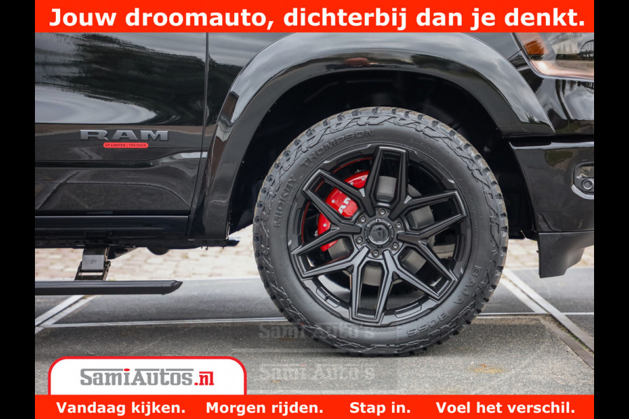 Dodge Ram 1500 GT EDITION | 5.7 HEMI V8 402PK | VIRTUAL COCKPIT | HEAD-UP | ADAPTIVE CRUISE | 360 CAMERA | TRX PACK | VOLLE UITVOERING Comfortabele Dubbele Cabine met Royale 5 Zitplaatsen | BPM vrij | Nu Leverbaar uit Voorraad | Voorraad Nr 2435