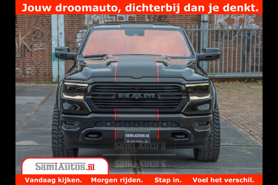 Dodge Ram 1500 GT EDITION | 5.7 HEMI V8 402PK | VIRTUAL COCKPIT | HEAD-UP | ADAPTIVE CRUISE | 360 CAMERA | TRX PACK | VOLLE UITVOERING Comfortabele Dubbele Cabine met Royale 5 Zitplaatsen | BPM vrij | Nu Leverbaar uit Voorraad | Voorraad Nr 2435