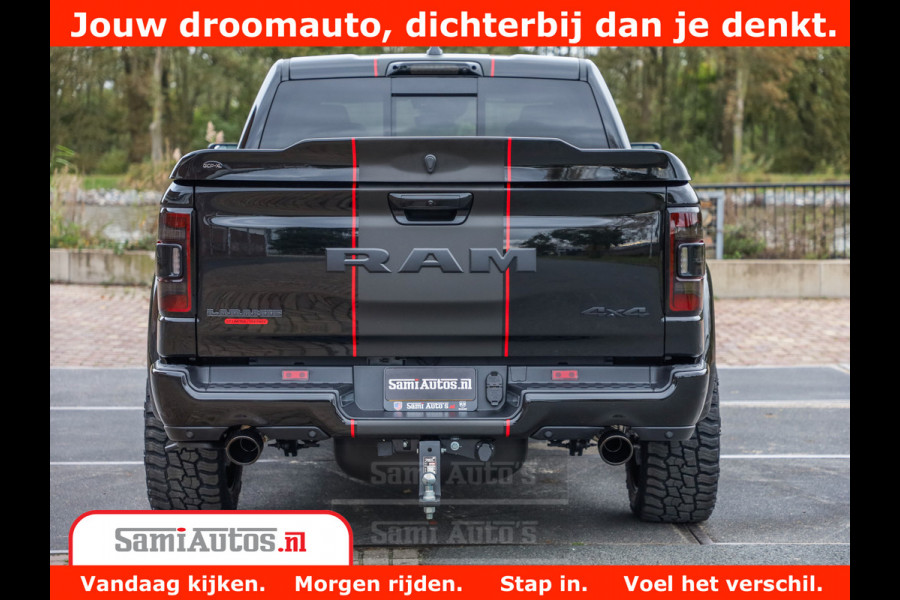 Dodge Ram 1500 GT EDITION | 5.7 HEMI V8 402PK | VIRTUAL COCKPIT | HEAD-UP | ADAPTIVE CRUISE | 360 CAMERA | TRX PACK | VOLLE UITVOERING Comfortabele Dubbele Cabine met Royale 5 Zitplaatsen | BPM vrij | Nu Leverbaar uit Voorraad | Voorraad Nr 2435