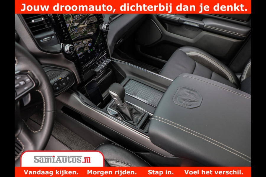 Dodge Ram 1500 GT EDITION | 5.7 HEMI V8 402PK | VIRTUAL COCKPIT | HEAD-UP | ADAPTIVE CRUISE | 360 CAMERA | TRX PACK | VOLLE UITVOERING Comfortabele Dubbele Cabine met Royale 5 Zitplaatsen | BPM vrij | Nu Leverbaar uit Voorraad | Voorraad Nr 2435