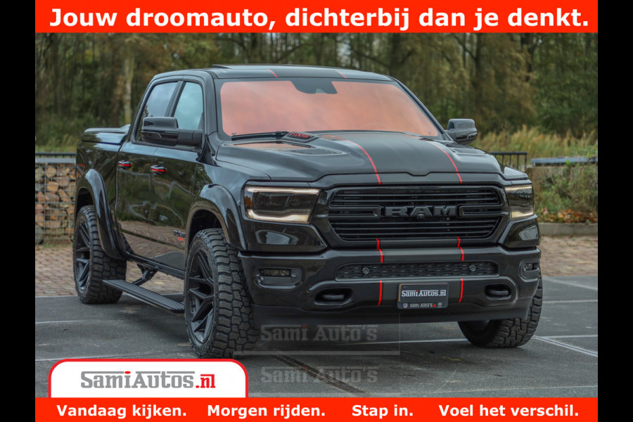 Dodge Ram 1500 GT EDITION | 5.7 HEMI V8 402PK | VIRTUAL COCKPIT | HEAD-UP | ADAPTIVE CRUISE | 360 CAMERA | TRX PACK | VOLLE UITVOERING Comfortabele Dubbele Cabine met Royale 5 Zitplaatsen | BPM vrij | Nu Leverbaar uit Voorraad | Voorraad Nr 2435