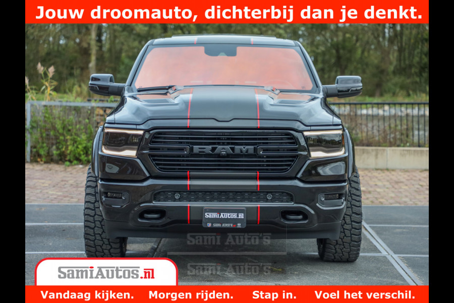 Dodge Ram 1500 GT EDITION | 5.7 HEMI V8 402PK | VIRTUAL COCKPIT | HEAD-UP | ADAPTIVE CRUISE | 360 CAMERA | TRX PACK | VOLLE UITVOERING Comfortabele Dubbele Cabine met Royale 5 Zitplaatsen | BPM vrij | Nu Leverbaar uit Voorraad | Voorraad Nr 2435