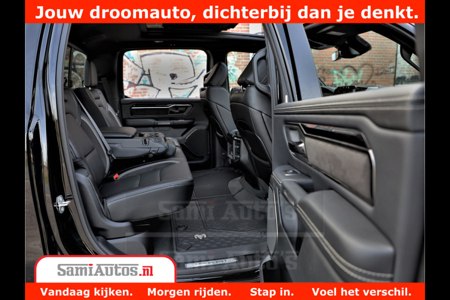 Dodge Ram 1500 GT EDITION | 5.7 HEMI V8 402PK | VIRTUAL COCKPIT | HEAD-UP | ADAPTIVE CRUISE | 360 CAMERA | TRX PACK | VOLLE UITVOERING Comfortabele Dubbele Cabine met Royale 5 Zitplaatsen | BPM vrij | Nu Leverbaar uit Voorraad | Voorraad Nr 2435