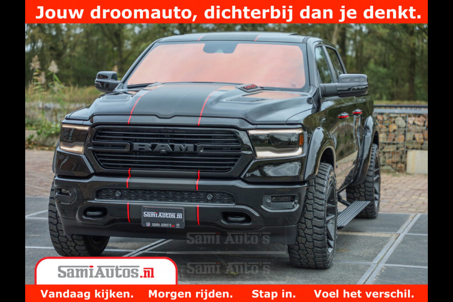 Dodge Ram 1500 GT EDITION | 5.7 HEMI V8 402PK | VIRTUAL COCKPIT | HEAD-UP | ADAPTIVE CRUISE | 360 CAMERA | TRX PACK | VOLLE UITVOERING Comfortabele Dubbele Cabine met Royale 5 Zitplaatsen | BPM vrij | Nu Leverbaar uit Voorraad | Voorraad Nr 2435